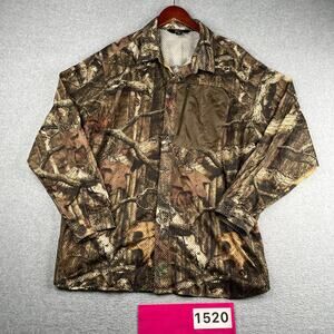 Guide Series Camouflage Vented Shirt Scent Core Button Up Long Sleeve Mens 2XL